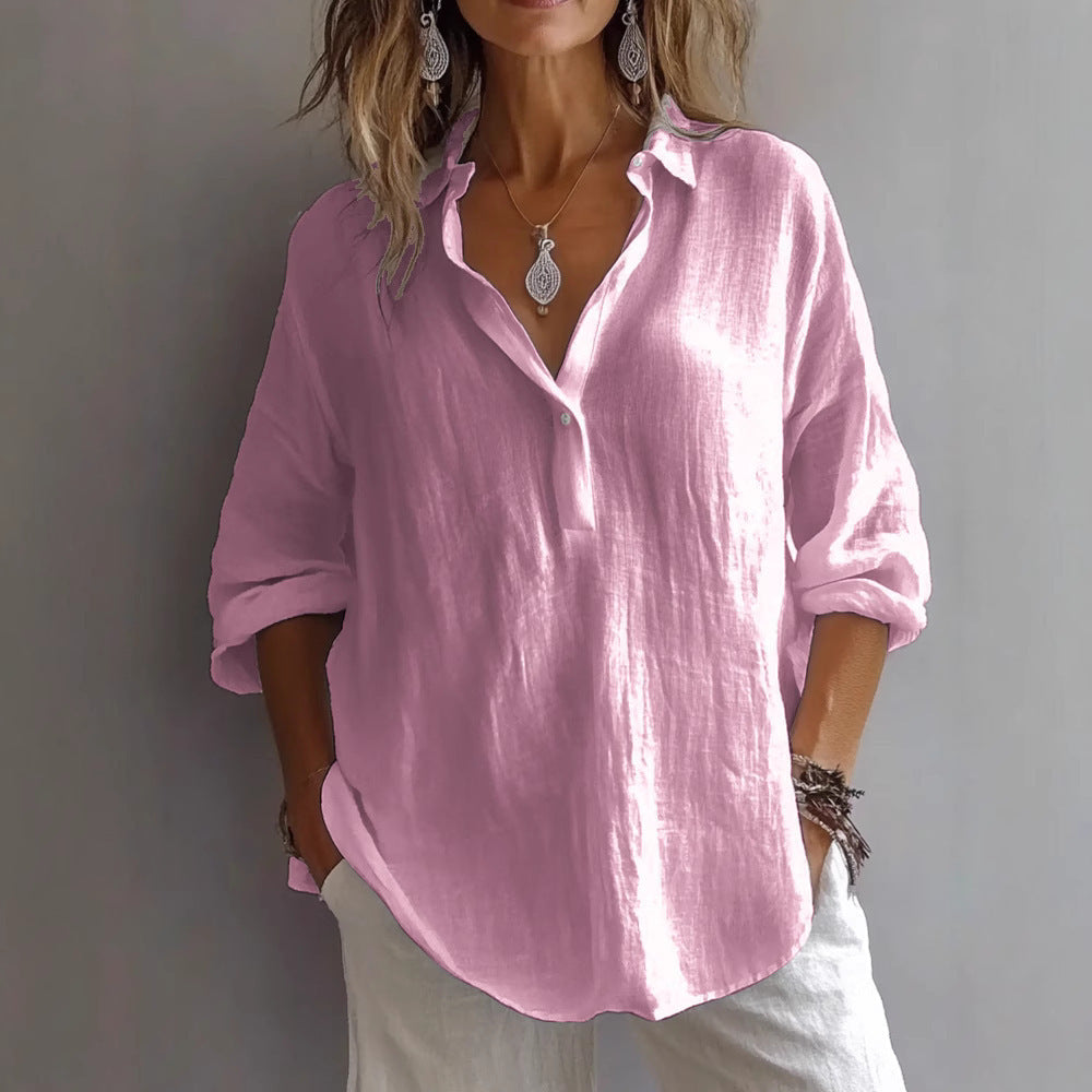 Eirlys | Elegant bluse med V-hals