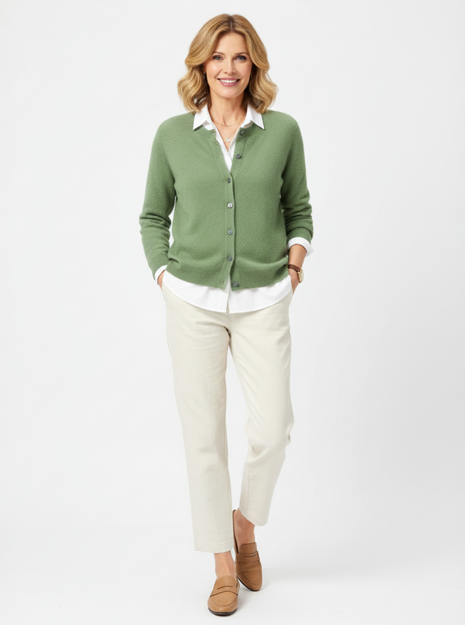 Lunelle | Elegant strikkejakke med knapper