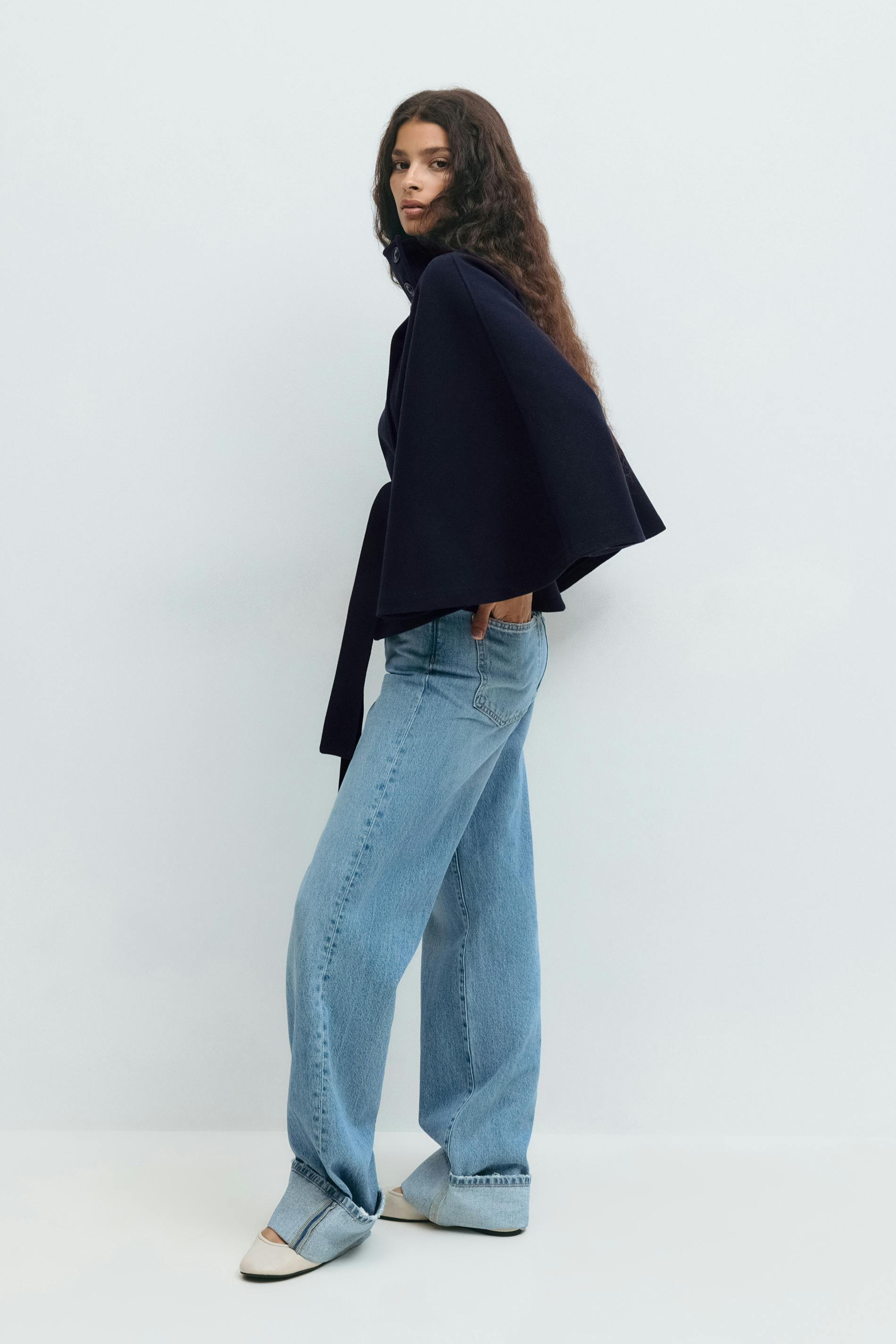 Skara | Capejakke med belte